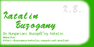katalin buzogany business card